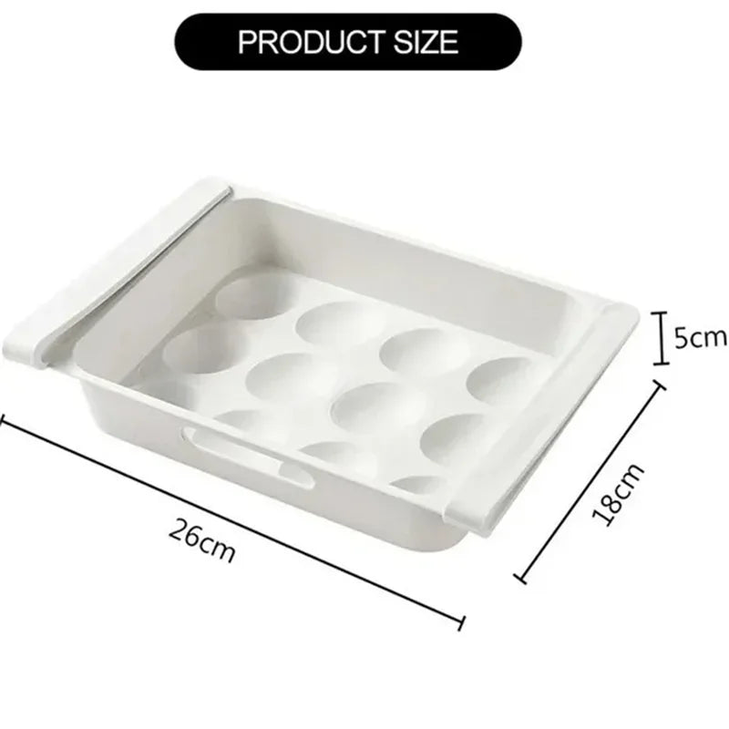 Reversible egg storage box – fits perfectly in your fridge side door. Space-saving, organized, and keeps eggs fresh and secure!