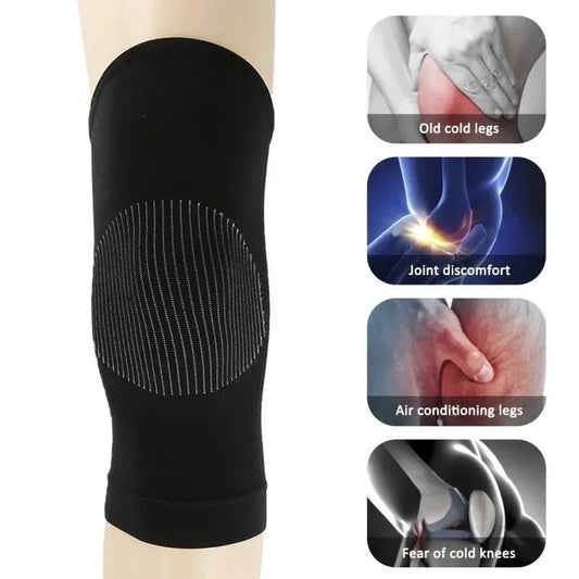 Women's Elderly Winter Spring Running 1 Pair Warm Knee Pads Bamboo Charcoal