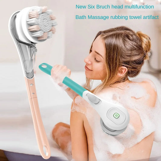 Electric Body Brush – Deep Cleansing & Relaxing Massage for Smooth, Radiant Skin