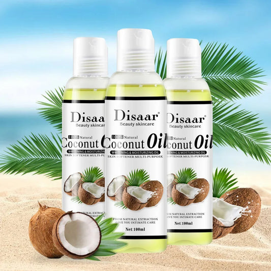 100% Natural Organic Coconut Oil Body Face Massage Essential Oil Moisturizing Relaxation Oil Control Skin Care Help Sleep Disaar