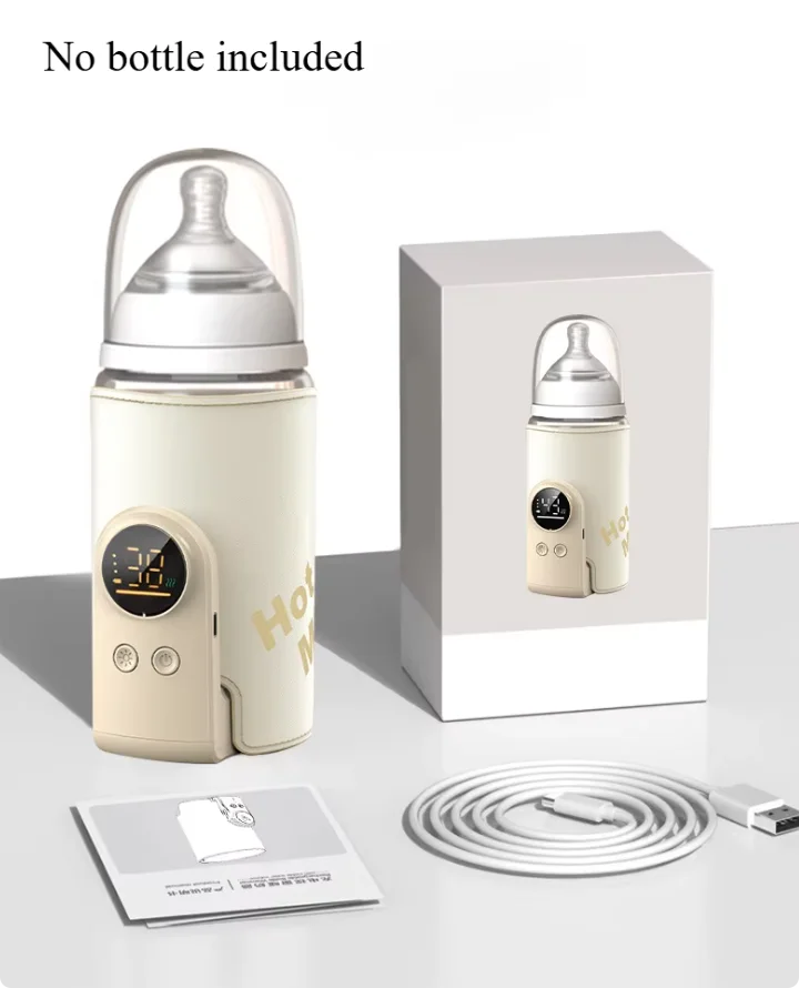 Smart Baby Bottle Warmer with Temperature Display – USB Multifunctional Feeding Sleeve