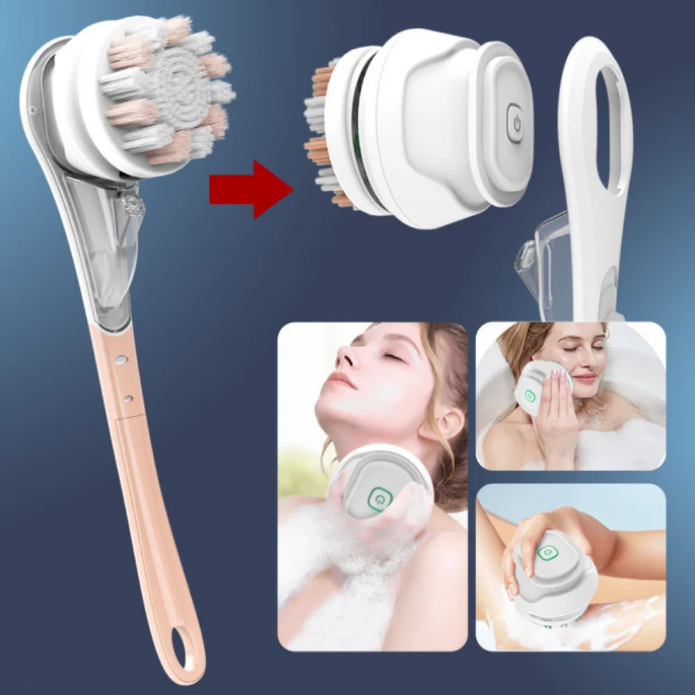 Electric Body Brush – Deep Cleansing & Relaxing Massage for Smooth, Radiant Skin