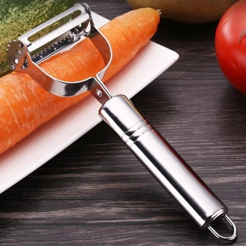 Premium Stainless Steel Vegetable Peeler & Slicer - Perfect for Potatoes, Carrots & Cucumbers