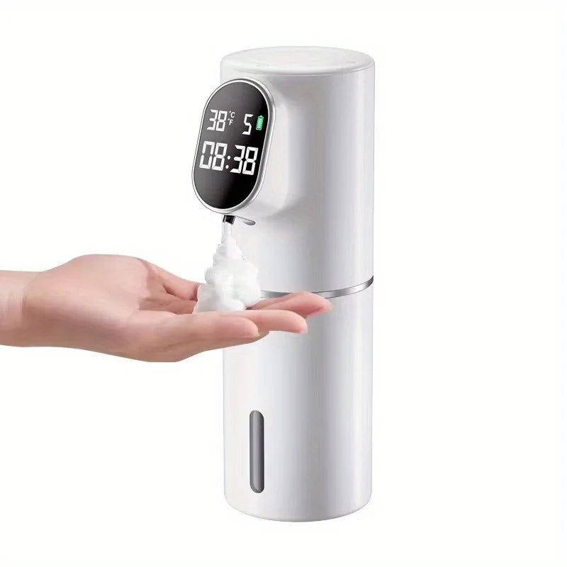 Automatic Foam Soap Dispenser – Smart LED Display, Adjustable Levels, Touch-Free & Stylish Design