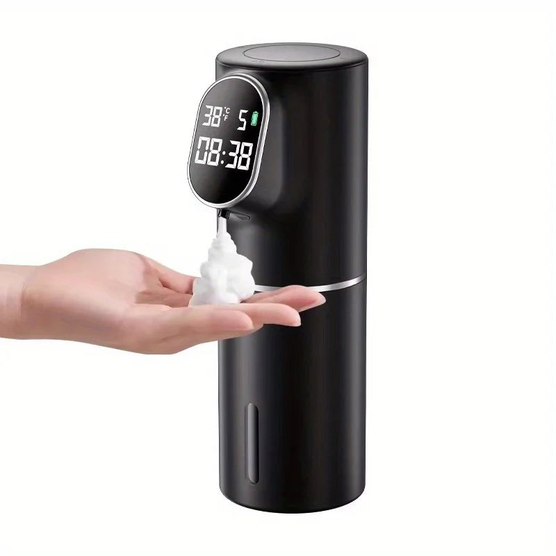 Automatic Foam Soap Dispenser – Smart LED Display, Adjustable Levels, Touch-Free & Stylish Design