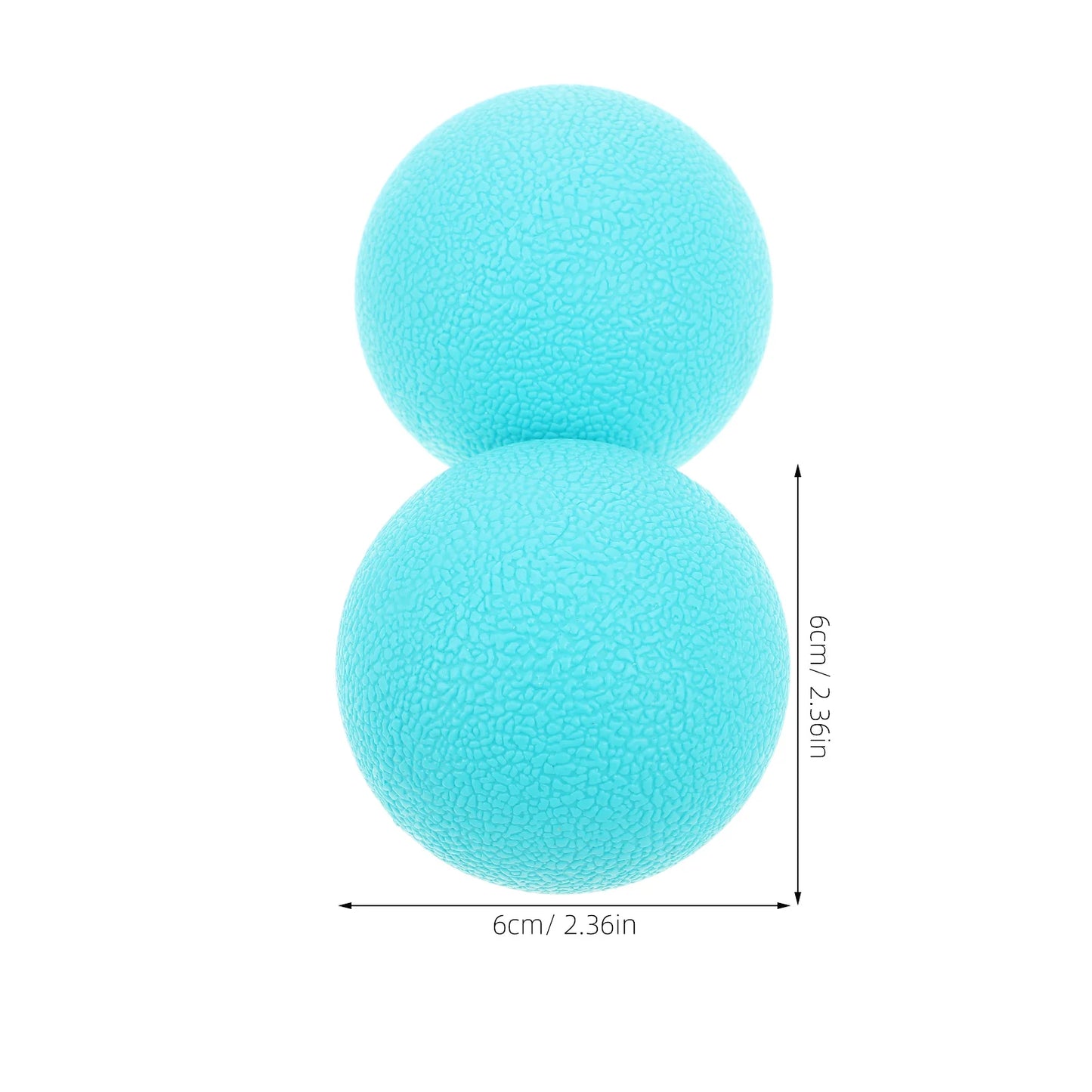 1Pair Yoga Fascia Ball Soft Durable Tpe Deep Muscle Massage Ball for Foot Back Neck Pain Relief Neck and Back Massage